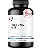 Designs for Health Methylated Multivitamin for Women & Men - Twice Daily Multimineral Supplement & Multivitamin Without Iron + Methylated B12 and Folate, Vitamin C, K, D, E + More (240 Capsules)