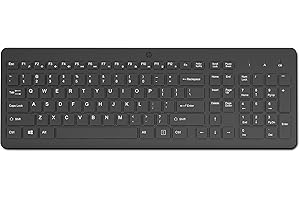 HP 220 Wireless Keyboard - 2.4GHz Connectivity w/Data Encryption - Low-Profile Chiclet Keys - Win/Mac - Laptop, PC Compatible