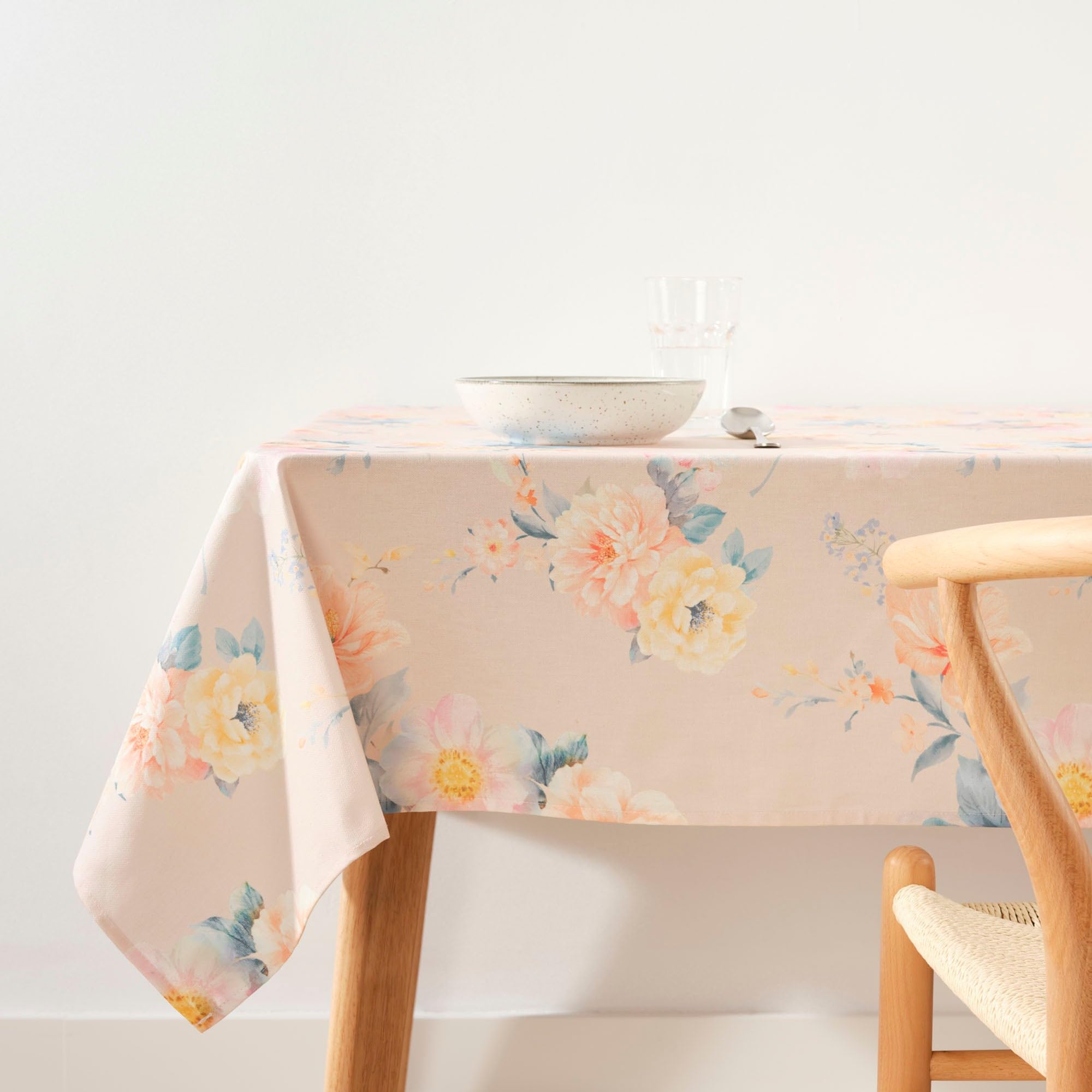 BELUM | Stain Resistant Tablecloth Size 100 x 140 cm - Extra Soft Touch Tablecloth Colour Multicolor - Tablecloth 100% Made in Spain Fabric 100% Organic Cotton - Tablecloth Model 0120-389