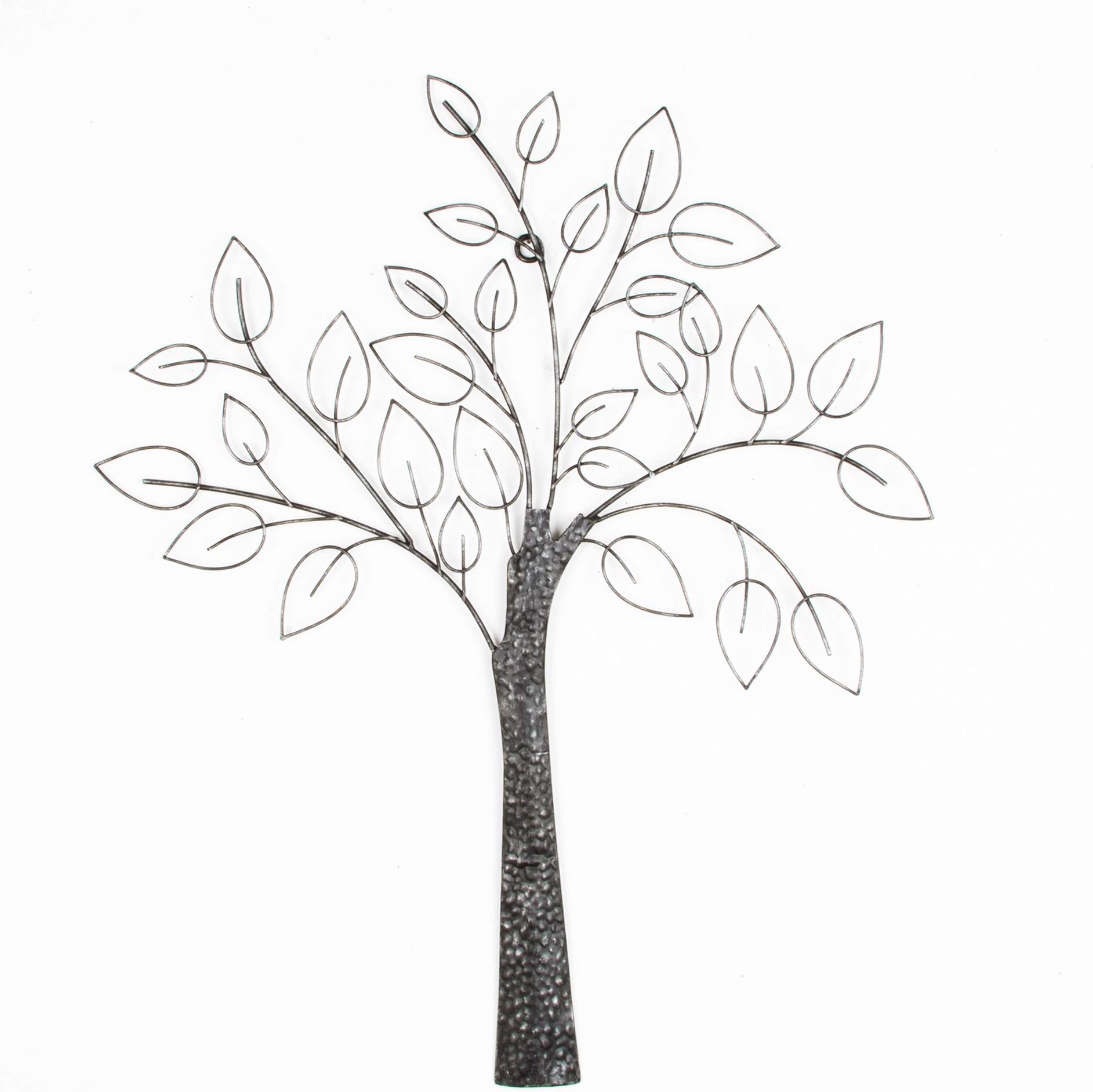 Art For The Home Tree Metal Wall Art, Grey, Size: Height: 12.5cm x Width: 60cm