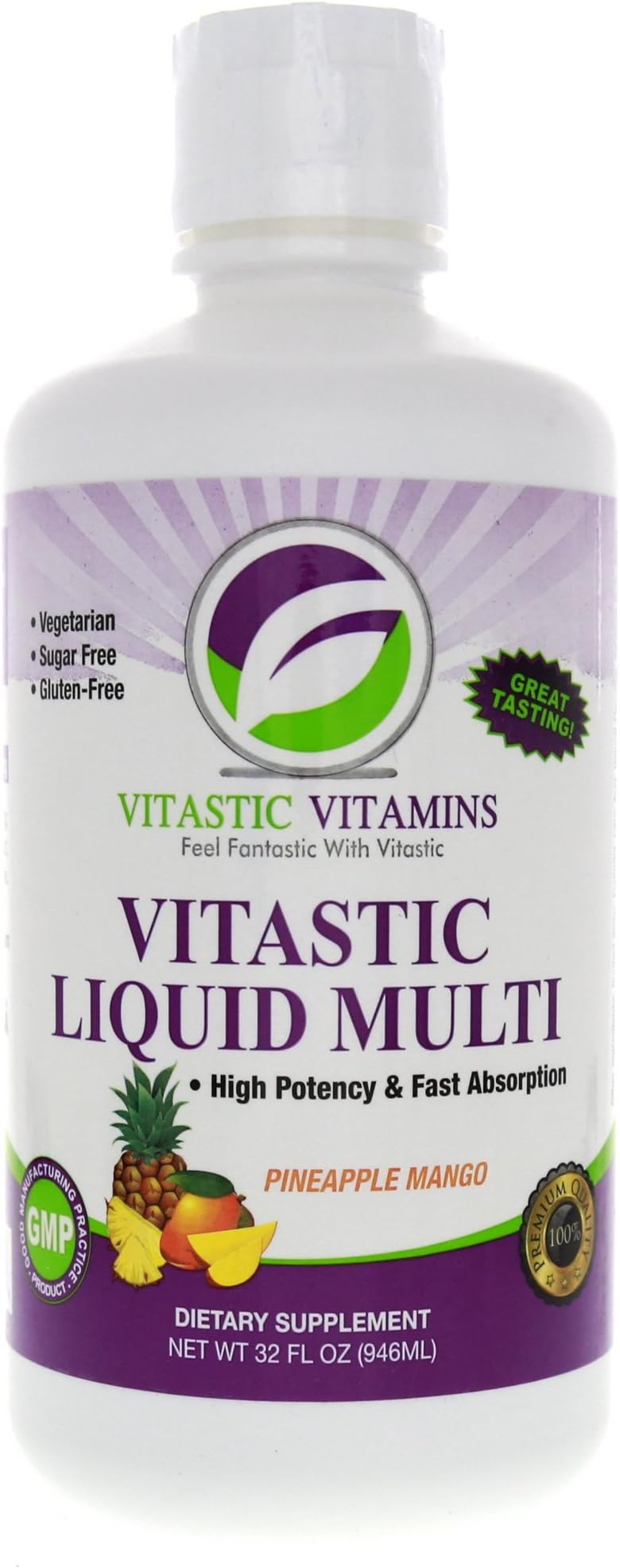 Vitastic Vitamins Liquid Multi-Vitamin Pineapple Mango