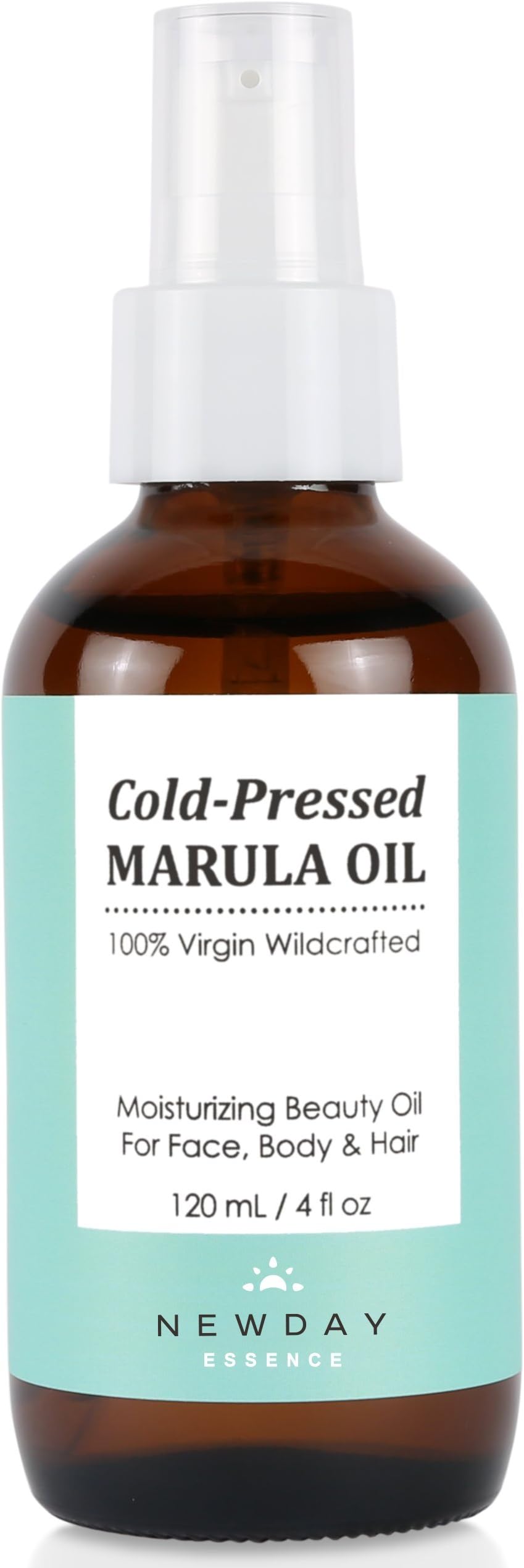 Marula Oil 100% Pure Virgin (4 oz Large) Cold Pressed Unrefined Moisturizer for Face, Skin, Hair and Nail