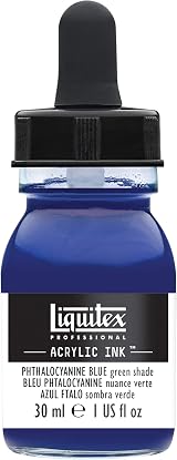 Liquitex Professional Ink 30 ml Phthalocyanine Blue-Green Airbrush Paint