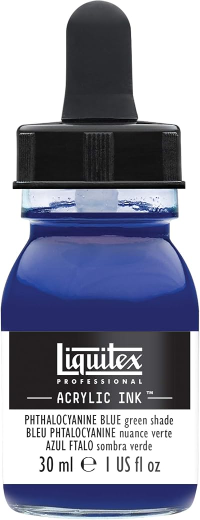 Liquitex Professional Ink 30 ml Phthalocyanine Blue-Green Airbrush Paint
