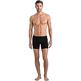 HANRO Men's Cotton Essentials Longleg Boxer Brief 73103, All Black, Large