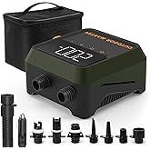 OutdoorMaster The Cachalot 2 Paddle Board Pump, 20PSI High Pressure SUP Air Pump, Dual Stage Inflation & Auto-Off, Deflation Function, 12V DC Car Connector for Inflatable SUP Boards (Non-rechargeable)