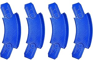 K TOMOTO 45 Degree Banked Turn Compatible with Hot Wheels, Racetrack Connectors Set of 4 for Hotwheels Curved Track Replaceme