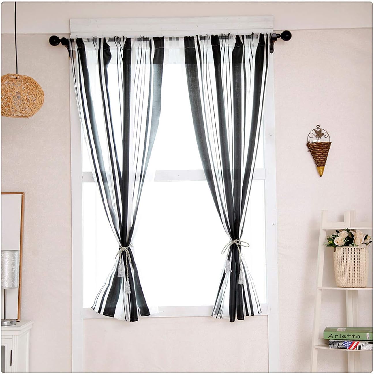 Amazon Com Tulle Curtains For Backdrop Leaves Sheer Curtain