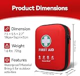 General Medi First Aid Kit 170 Pieces Hard Case Emergency Blankets Cold Pack view 3