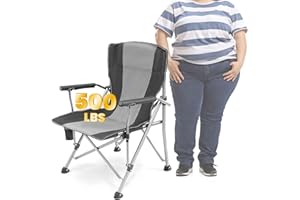 WILDROOTS Heavy Duty Camping Chair, Durable Padded Folding Chair