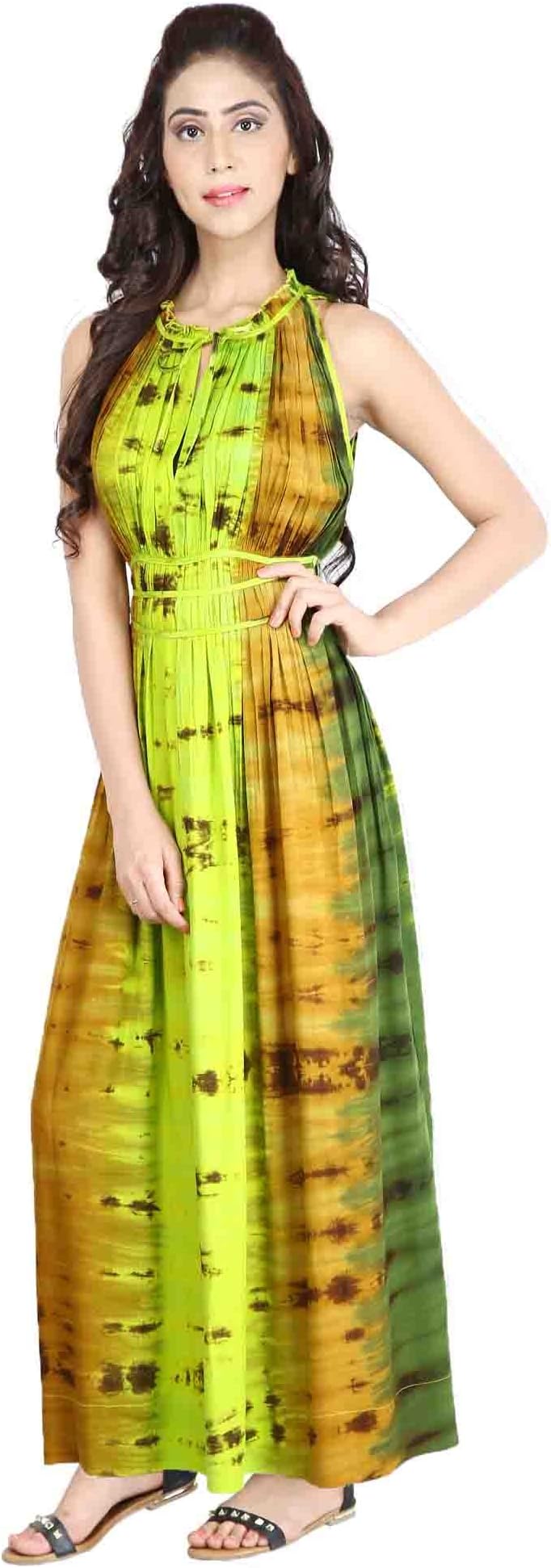 Fashion Farmer Tie Dyed Dress Long Parallel Dress, Maternity Dress, Causal Dress Long Maxi Dress, Long Kaftan Dress.