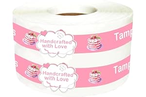 WOOTILE Food Retail Package Seal Stickers 9x1 Inch Safe Secure Tamper Evident Lids Stickers Tamper Proof Sticker 500 Pcs Tampers Evident Labels Sealed for Freshness Labels for Handmade Crafted Baking