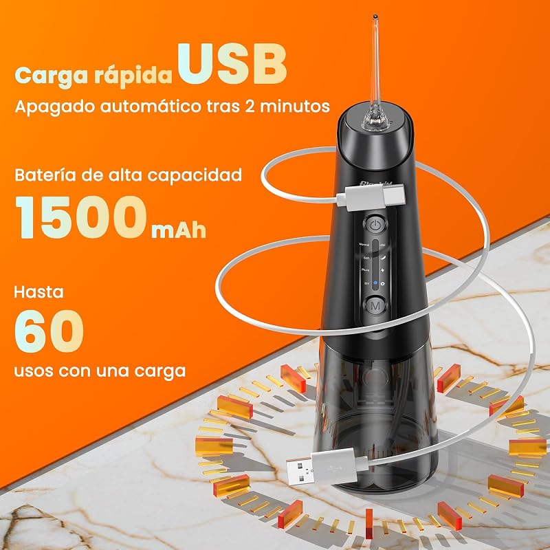 Irrigador Bucal Portátil Irrigador Dental Inalámbrico Profesional 4 Modes