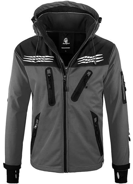 Rock Creek Herren Softshell Jacke Outdoor Regenjacke H-127