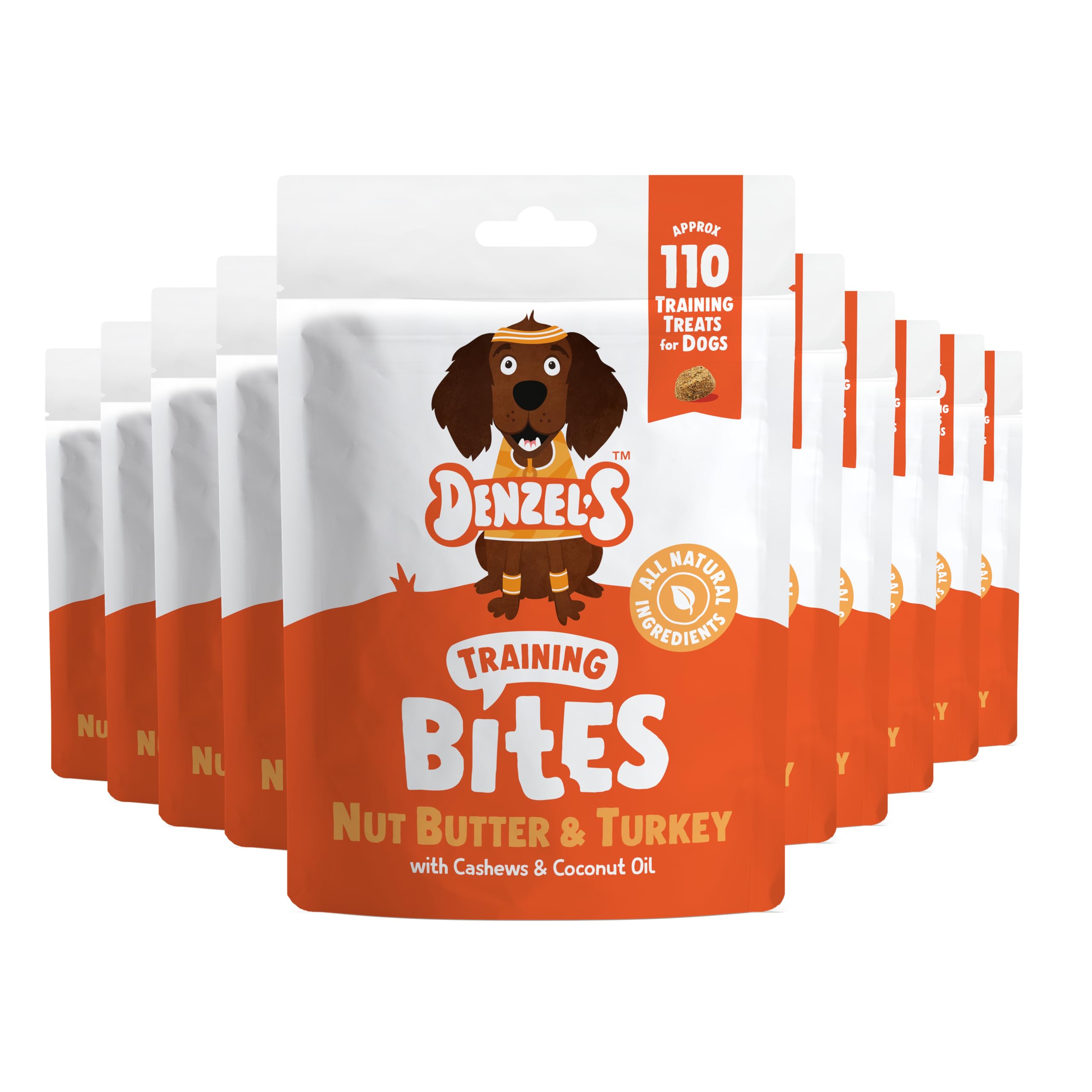 Denzel's All Natural Dog Treats - Training Bites - Nut Butter (10 x 100g)