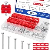 Klfte 168pcs Wall Plate Screws with Outlet Spacers Kits, 3/8", 9/16", 3/4", 1", 1.2" Outlet Screws 6-32 and Receptacle Spacers for Switch Electrical Box