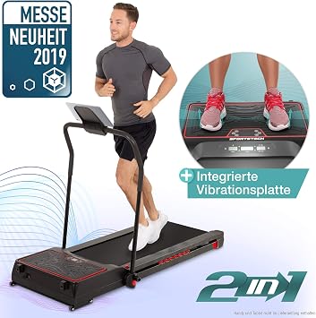 Sportstech Innovatives 2in1 Laufband Mit Vibrationsplatte