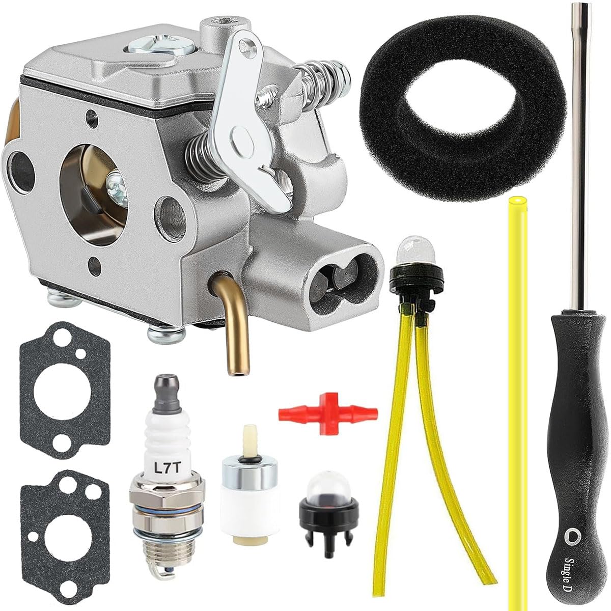 ZAMDOE 753-05133 Carburetor Compatible for Troy-Bilt TB10CS TB20CS TB20DC TB310QS TB90BC, for Ryobi 600r 700r 765r 790r String Trimmer Rgbv3100 280r Leaf Blower, Replace 753-04333 791-182875 WT-827