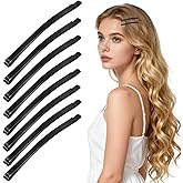Garneck 50pcs Large Black Bobby Pins for Women Girl: Metal Curved Clips for Thick Hair Non-Slip Long Hairpins Bulk for Styling Diy Hair Accessories