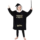 Harry Potter Gifts for Kids Teens Girls Boys Wizard Blanket Hoodie, Fleece Oversized Wearable Blanket, Hogwarts Pullover
