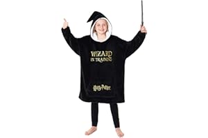 Harry Potter Gifts for Kids Teens Girls Boys Wizard Blanket Hoodie, Fleece Oversized Wearable Blanket, Hogwarts Pullover