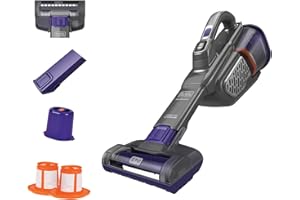 BLACK+DECKER Dustbuster Handheld Vacuum for Pets, Cordless, AdvancedClean+, Gray (HHVK515JP07)