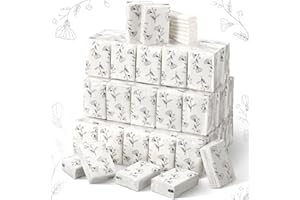 Yinder 100 Pcs Pocket Tissues Bulk Wedding Mini Tissues Travel Size Facial Napkin Bulk for Guests 3 Ply Facial Napkins for Wedding Bride Shower Bachelorette Celebration Party Favors