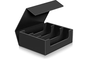 Kitoyz 1800+ Trading Card Storage Box, Magnetic Closure Card Deck Boxes, PU Leather Card Box Card Storage Case for Magic Commander YugiOh TCG TGG Cards Sport Cards