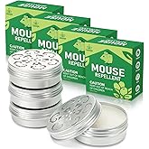 Rodent Repellent for Car Engines,4 Pack Mouse Repellent Peppermint Oil - Keep Mice Out of Car,Garage & Home, Safe for Humans and Pets