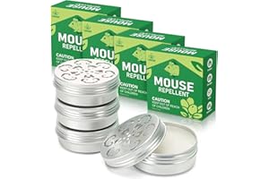 LOUSYE 4 Pack Rodent Repellent for Car Engines,Peppermint Oil to Repel Mice and Rats,humanely Mouse Traps for Car,House