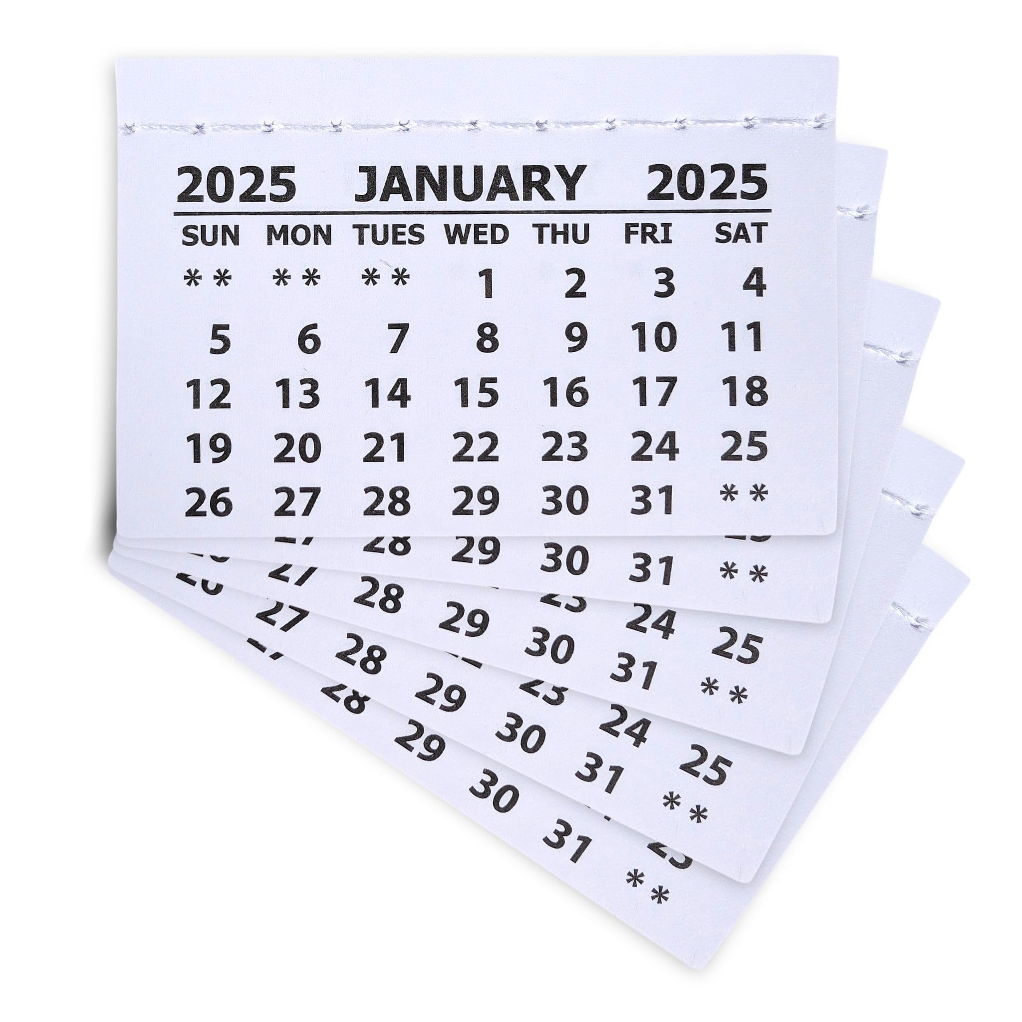 2026 Calendar Tabs Mini Year Planner Calendar Pads - Stitched White Paper Calendar for Personalized Gift Small Desk Calendar Perfect for Handmade Festive Craft at Home Classroom or Office Pack of 20