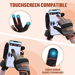 HANDLANDY Touchscreen Work Gloves for Men and
