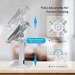 AboveTEK Anti-Theft iPad Kiosk Stand, 360 Rotation
