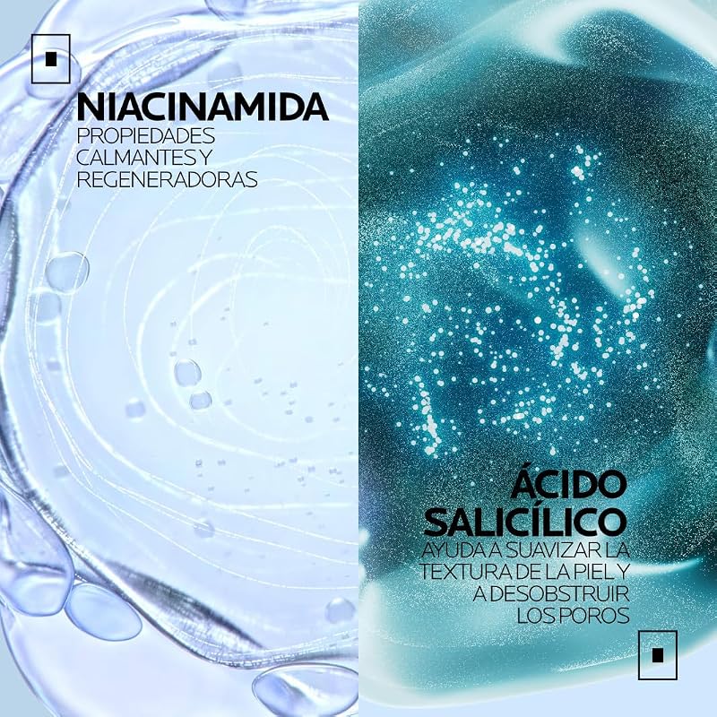 Effaclar Supramolecular, gel matificante, sebo e corretor de poros 40 ml com ciência molecular avançada [ácido salicílico + niacinamida].
