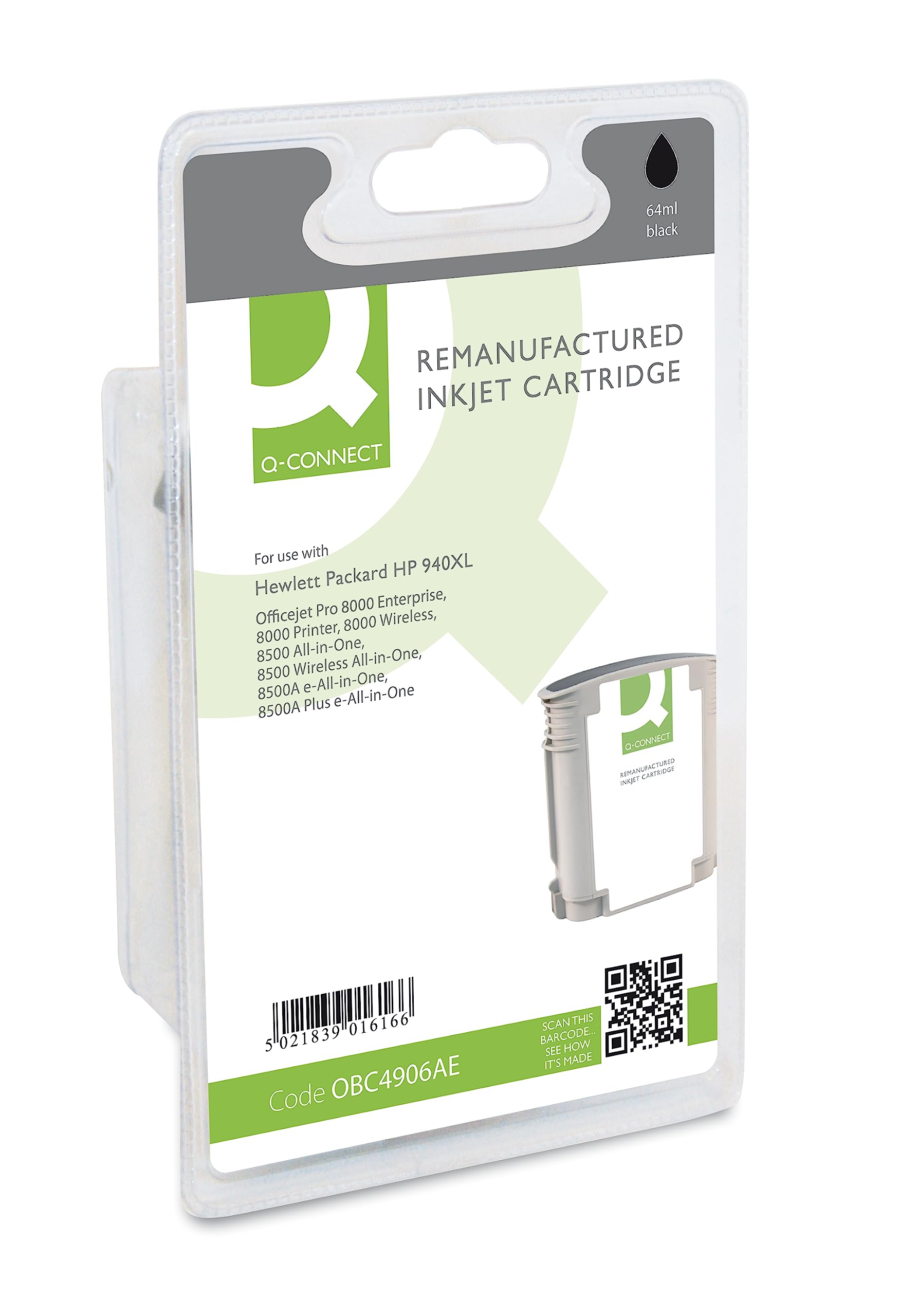 Q-Connect Ink for HP 940XL Ink Cartridge - Black