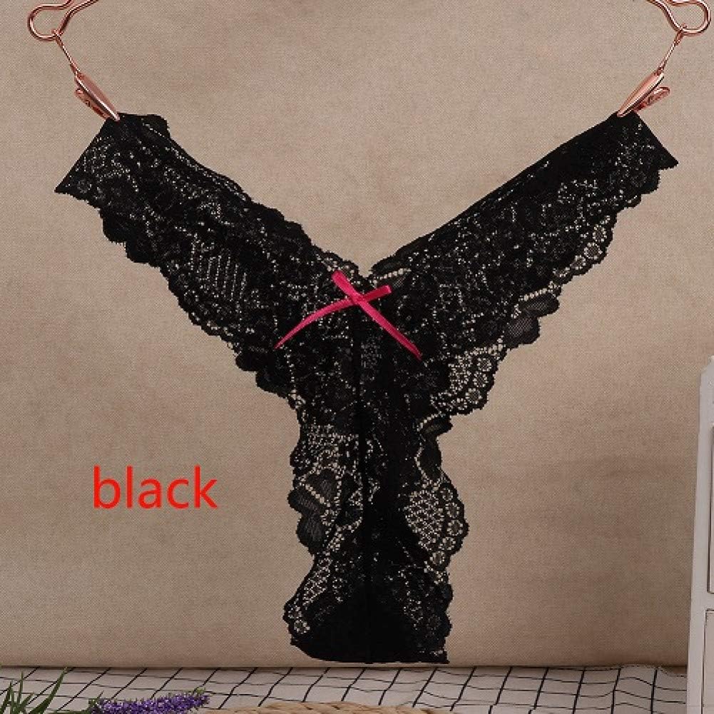 DJJCNG-Strings 1Pcs Fashion Women Low Waist Knicker Lace Briefs Panties Lingerie Thin Hollow G String Thongs