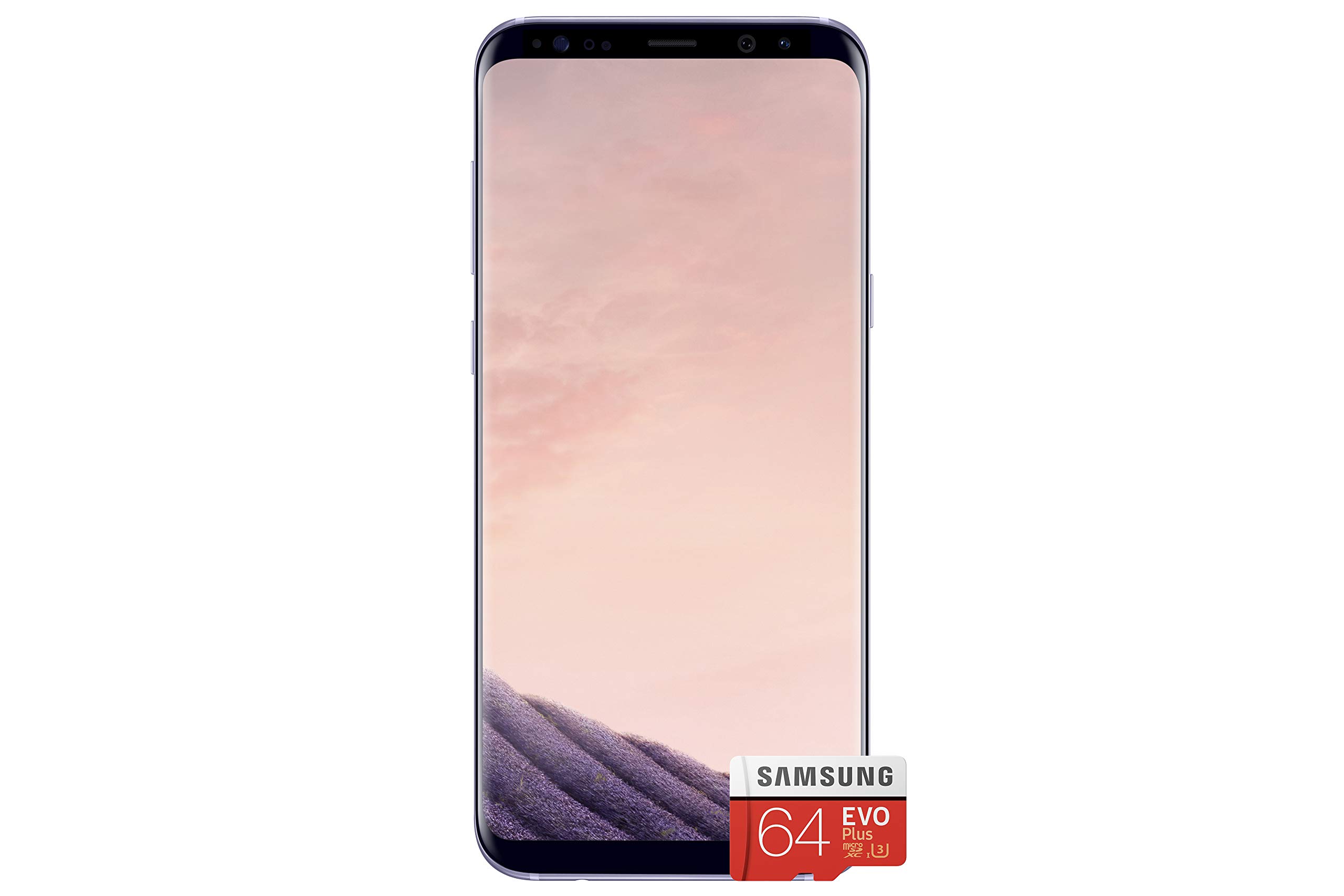 Samsung Smartphone Galaxy S8+ 64GB - Orchid Grey with 64GB Memory Card (Amazon Memory Edition)