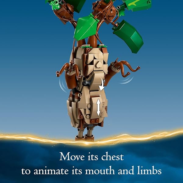LEGO HARRY POTTER MANDRAKE FIGURE & POT PLANT TOY, HARRY POTTER COLLECTIBLE GIFT IDEA FOR KIDS, MAGICAL CREATURE PLAYSET FOR ROOM DÉCOR, HARRY POTTER TOY FOR 10 YEAR OLD GIRLS, BOYS OR ANY FAN, 76433