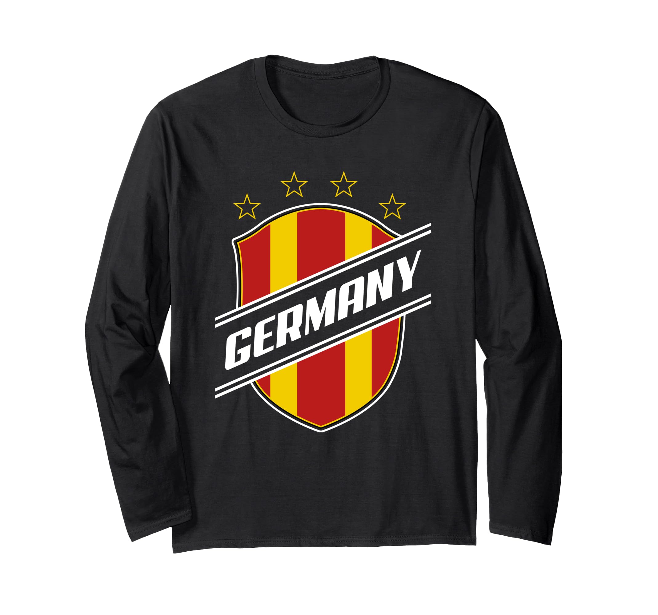 Germany Football Club Text Stripe Long Sleeve T-Shirt