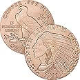 1 oz .999 Pure Copper Round/Challenge Coin (1911 Incuse Indian)