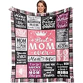 Keveloya Gifts for Mom, Birthday Gifts for Moms, Gifts for Mothers Christmas, Mama Birthday Gifts for Valentines Christmas Mother's Day, Mommy Blanket Best Mom Gifts Ideas 60"x50"