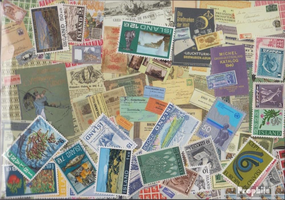 Prophila Collection Iceland 25 various stamps (Stamps for collectors)