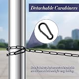 Maxmoc 2 pcs 20 Inch Gate Chain Lock Metal Security Link w Carabiners Outdoor view 4