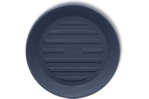 Crescent Garden Universal Round Planter Saucer, Durable Drainage Dish for Plant Pots, Heavy-Duty Plant Dishes Saucer, Indoor & Outdoor Plant Trays - Midnight Blue (11 inch Inner, 15 inch Outer)