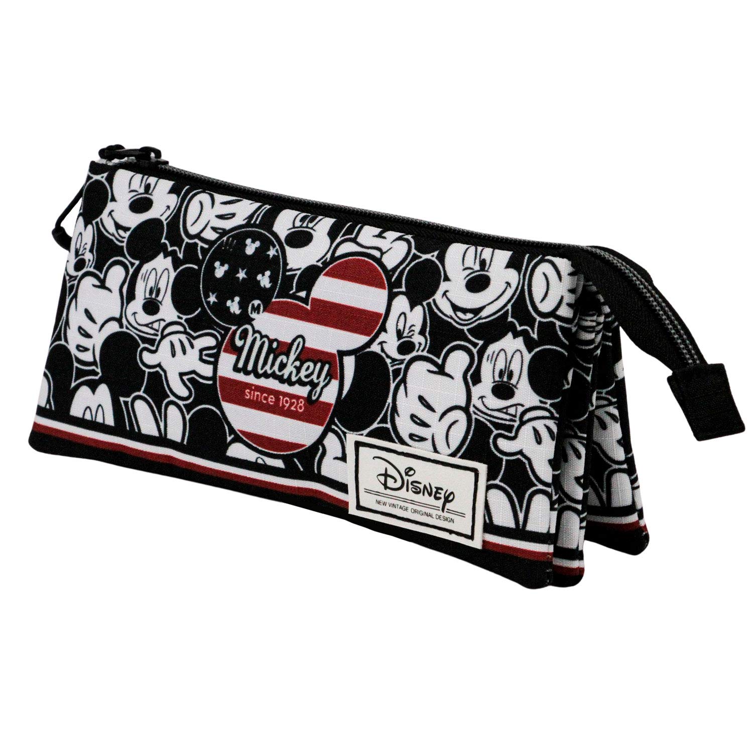 KARACTERMANIA Mickey Mouse U.S.A.-Triple HS Pencil Case, Multicolour