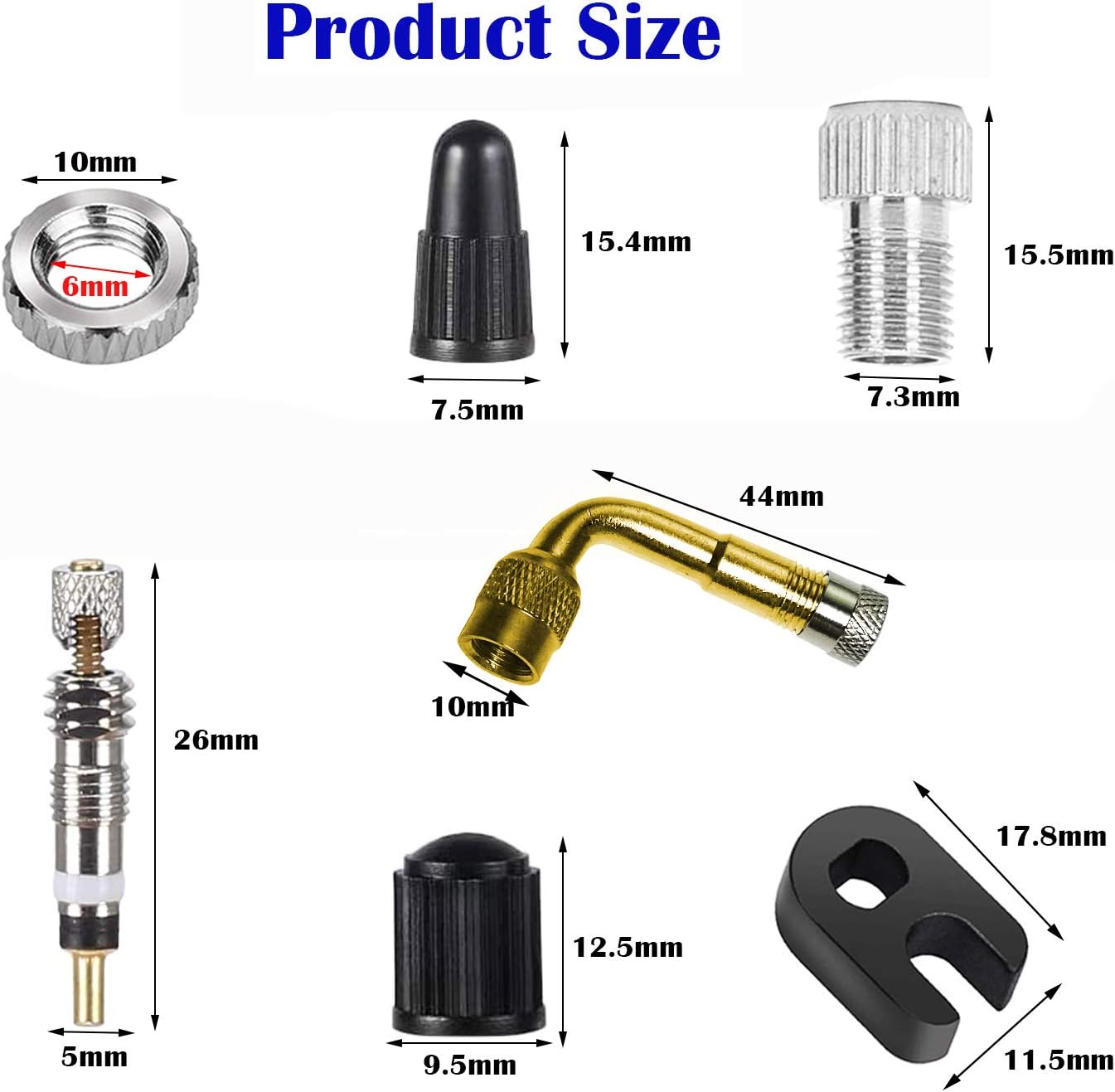 Presta a Schrader Adattatore Presta Valve Sclaverand Francese Valvola Bici  da Strada Cappucci Valvole CTRICALVER Presta Convertitore Valvola 16pcs  Valvole Sport e tempo libero berjaya.edu.my