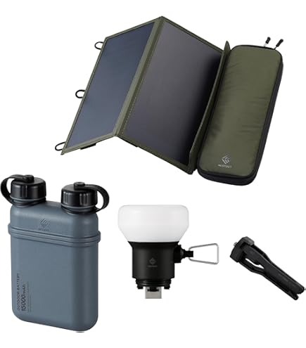 Amazon.com: ELECOM NESTOUT 15000mAh Outdoor Power Bank + 4-Panel
