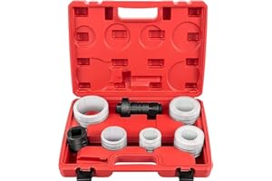 OKSTENCK Exhaust Pipe Expander 7-Piece Set, 28mm Muffler Pipe Expander Tool, Universal 1-5/8 to 4-1/4 Inch Tool for Car and M