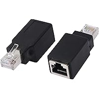 SinLoon RJ45 Crossover Adapter，Cat6/Cat5e Ethernet RJ45 Male/Female Adapter to Connect 2 Computers with a Standard LAN Cable
