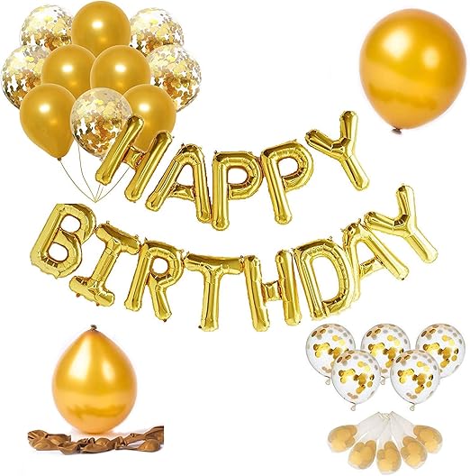 Sbrtl Globo Letras Feliz Cumpleanos De 16 Pulgadas Juego Cartas